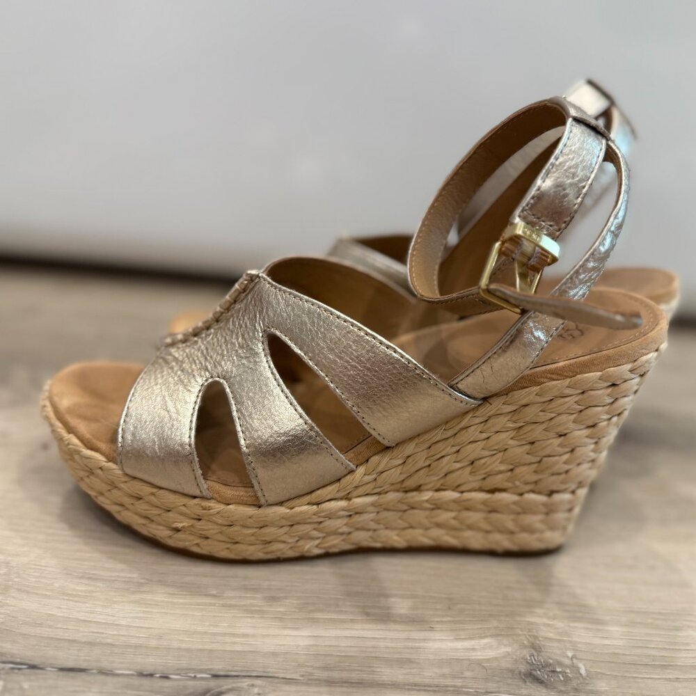 Ugg Careena Platform Wedge Espadrille Sandals